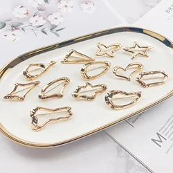 Metal Geometric Brooch Simple Collar Buckles Anti Exposure Multifunction Brooches Pin Accessories For Adult Clothing Ornament