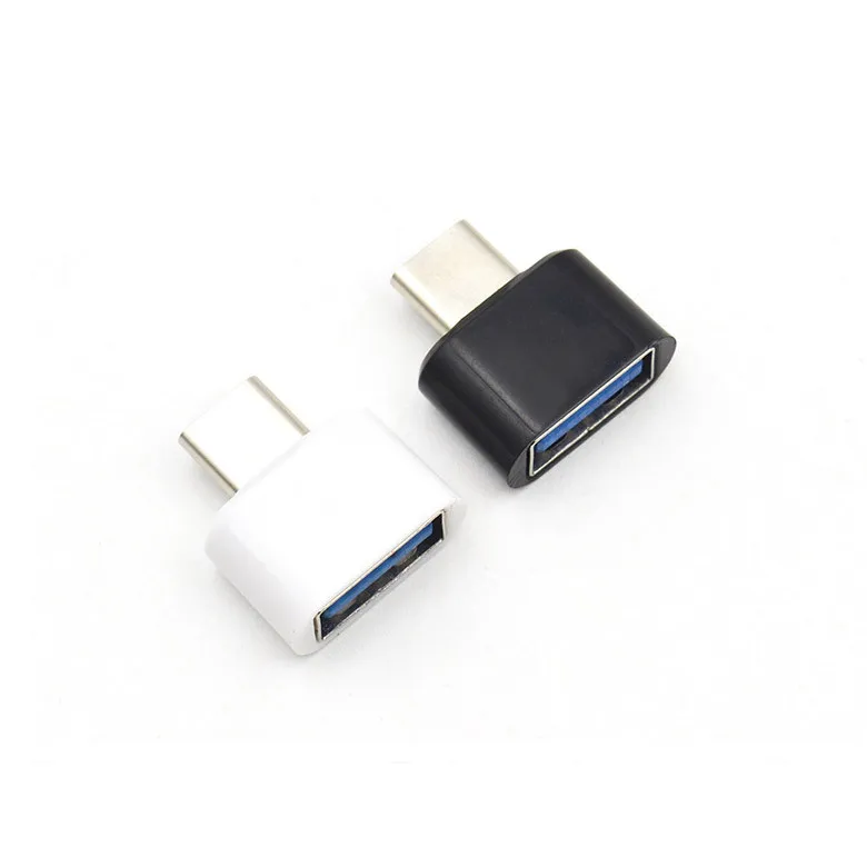 100pcs/lot USB 2.0 Female to USB 3.1 Type C Android OTG Adapter Connector Reversible Male Converter  for Tablet Mobile Phone