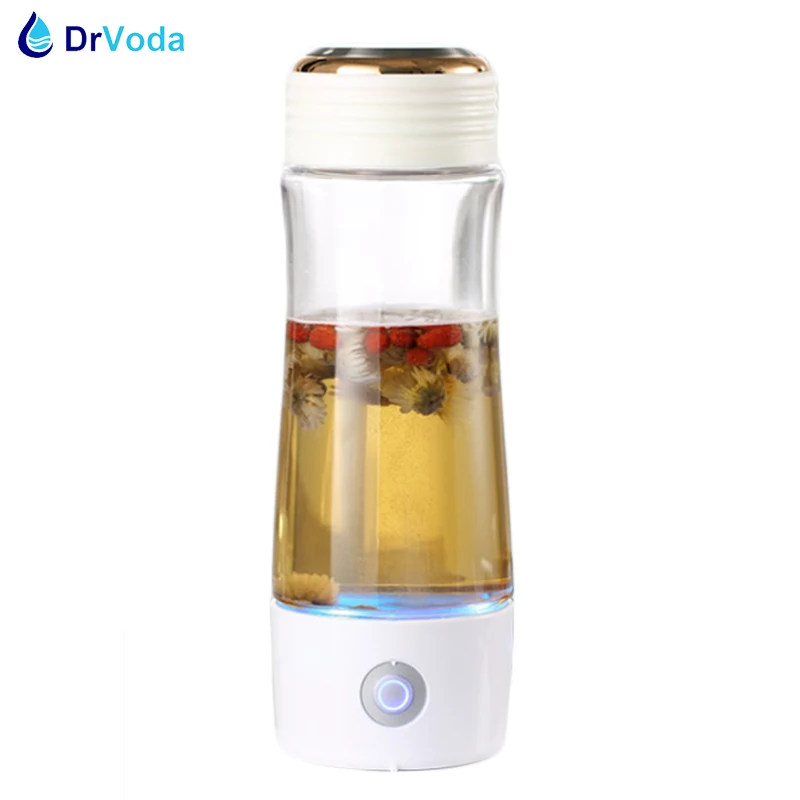 

DrVoda Hydrogen-Water-Generator-Bottle 3300ppb DuPont N324 PEM membrane ORP -600mv Inhale Pure Hydrogen Kit Hot Tea Use