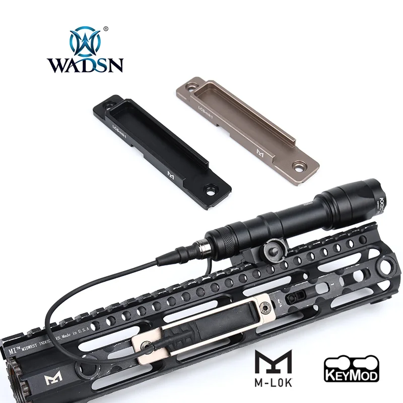 WADSN Keymod M-Lok CNC Bỏ Túi Bảng Nhôm Kèm Đèn Pin M300 M600 DBAL-A2 Săn Bắn Súng Trường Hướng Đạo Sáng Lực giá Đỡ