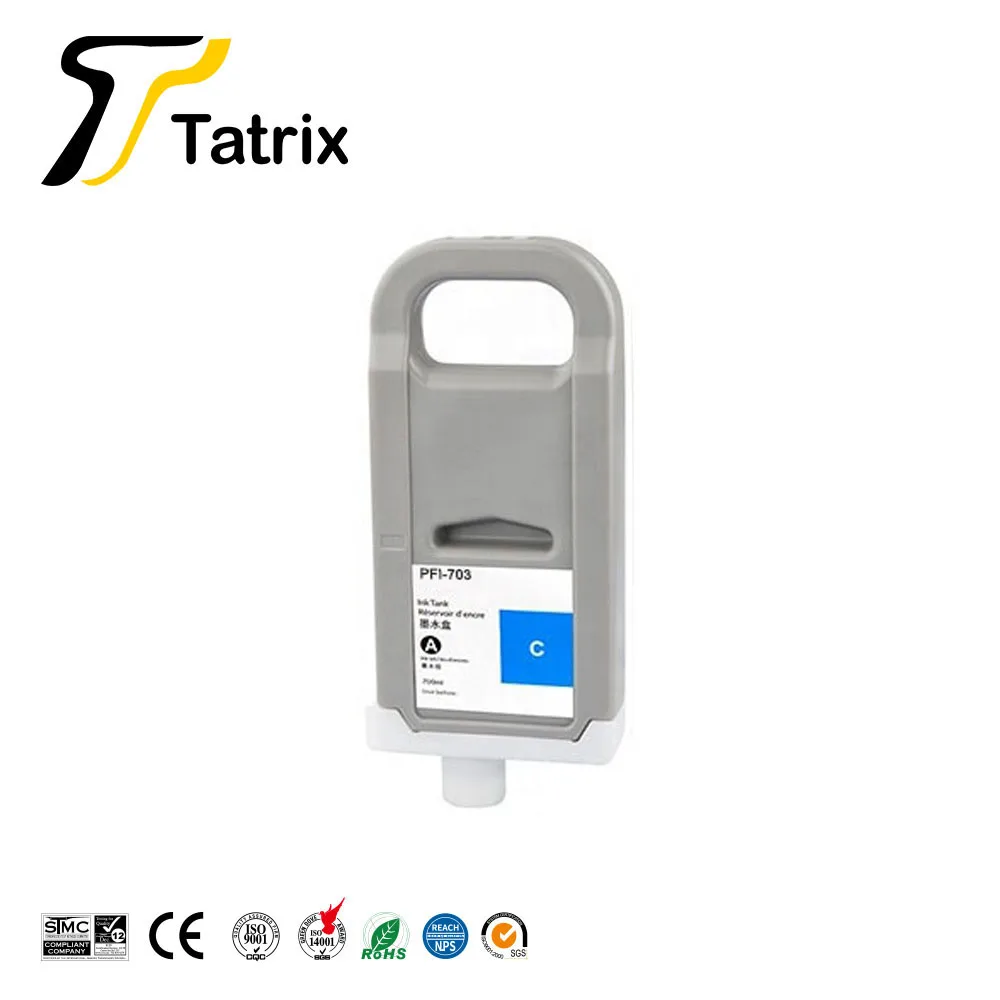 Tatrix-キヤノンプリンター用顔料インクカートリッジ、プレミアムカラー、pfi703、PFI-703、pfi 703、ipf 810、820、815、825