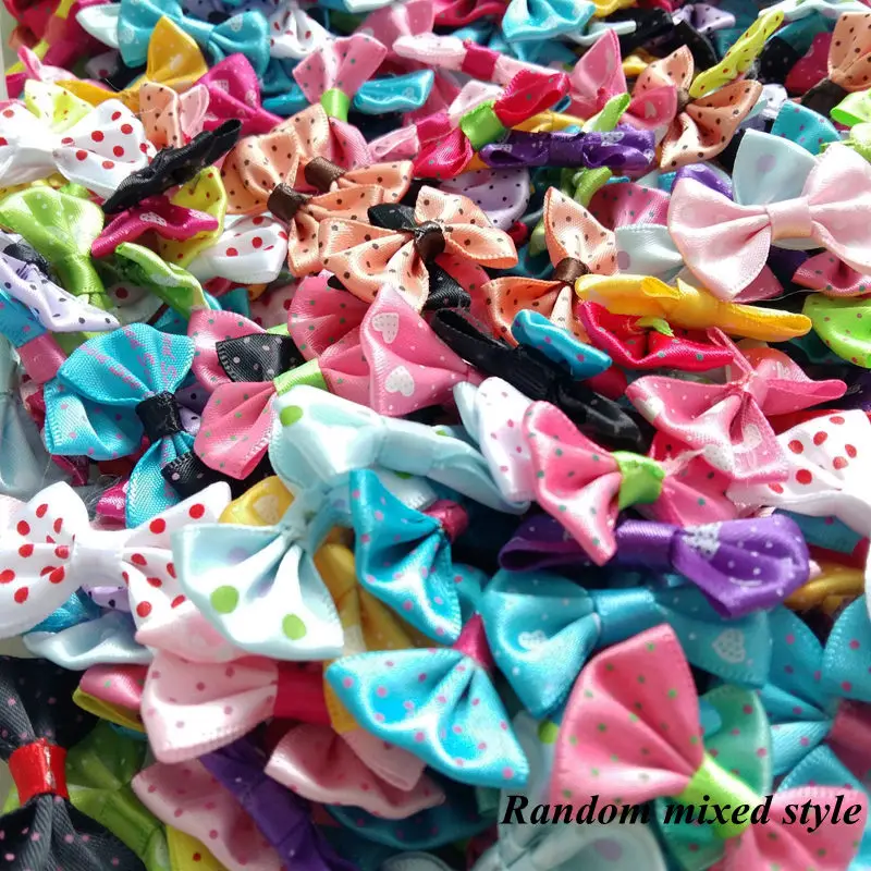 50 Stück/Set Schleifenblumen-Applikationen, Bastelzubehör, Haaraccessoires, Hochzeitsdekoration, Scrapbooking-Verzierungen für Bastelarbeiten – Detail 4
