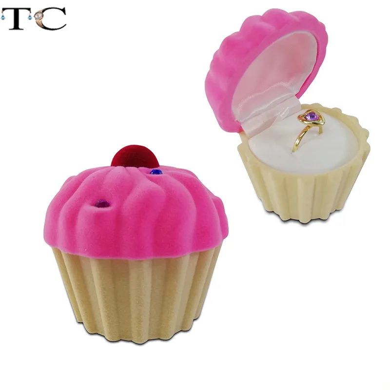 Creatieve Fluwelen Sieradendoos Mini Container Ringdoos Oorbellen Ringen Opbergdoos Kleine Accessoires Display Geschenkdoos