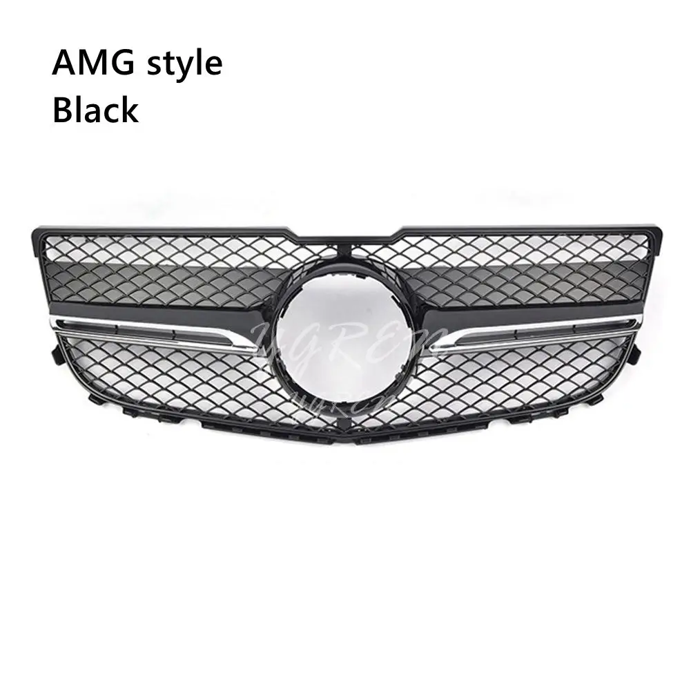 Black Front Upper Grille Fit For Mercedes Benz X204 GLK250 GLK300 GLK350 2013-2015