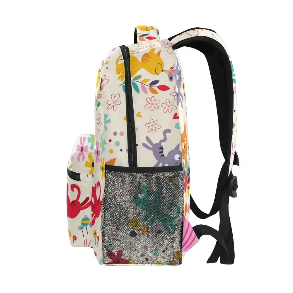 ALAZA-mochilas escolares de animales de dibujos animados para niñas y niños, bolso de gran capacidad para el fin de semana, para notebook