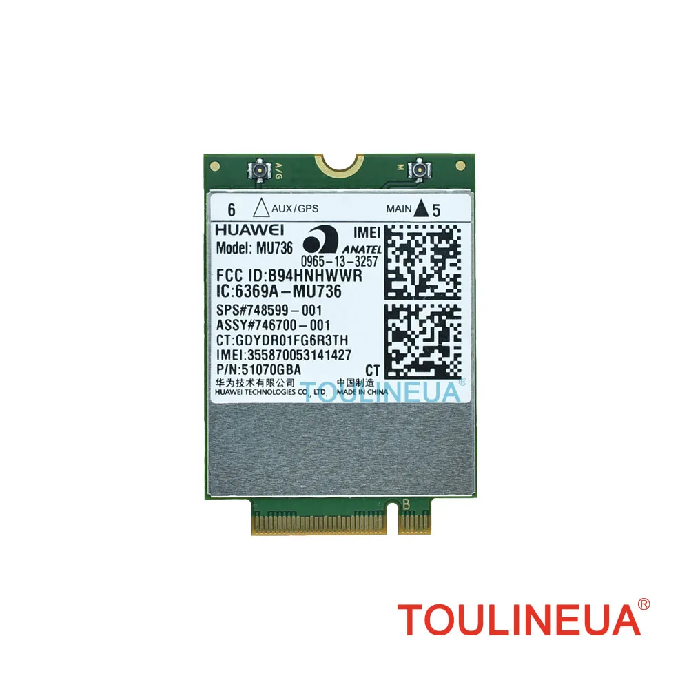 MU736 HS3110 SPS 748599-001 746700-001 WCDMA HSPA+ NGFF 3G WWAN Network Card For HP laptop ZBook 17 15 14 450 G1