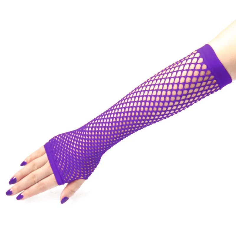 Women Fashion Fishnet Fingerless Long Gloves Leg Arm Cuff Party Wear Fancy Dress for Womens Sexy Beautiful Arm Warmer