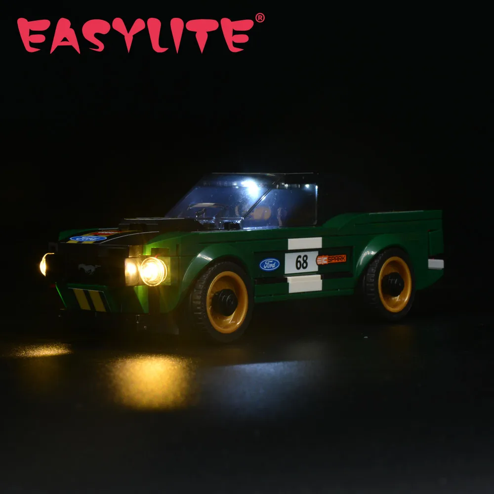 

LED Light Set For 75884 Speed Champions 1986 Mustang Blocks CarDIY Toys Blocks Bricks Only Lighting Kit Not Include Model