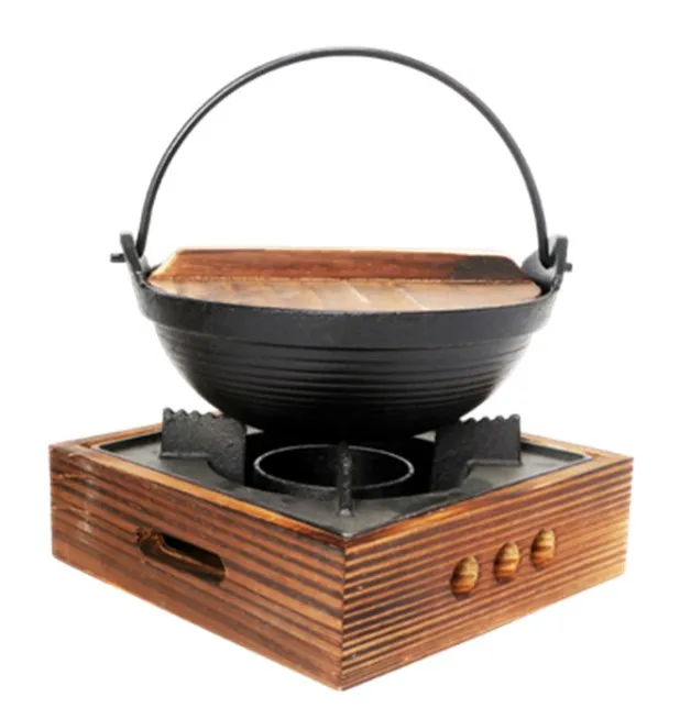 

Commercial Japanese style square bbq grill portable small hot pot stove iron hanging pot household mini table stove 024-11