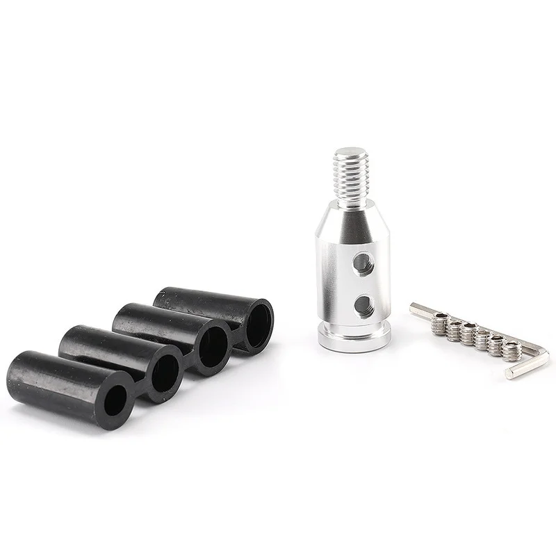 

1 Set Car Racing 10x1.5 12x1.25 Universal Aluminum Shift Knob Adapter Threaded Shifter Car replace Accessories