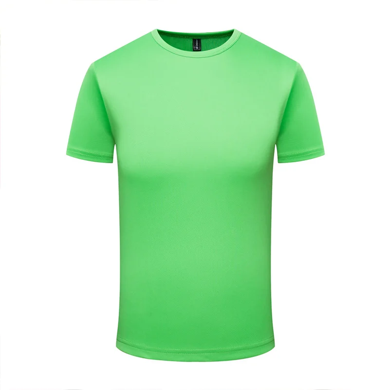 YOTEE2021 Men\'s T-Shirt Quick-Drying LOGO Customized Sports Fitness Personal Group Embroidered Top Polyester DIY