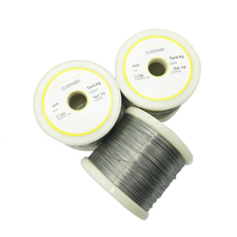 Imagem -05 - Nickel Chrome Alloy Wire Resistência ao Aquecimento Silk Nicr8020 para 1200 Centígrados Temperatura Máxima 1kg Cr20ni80 0.1 mm mm