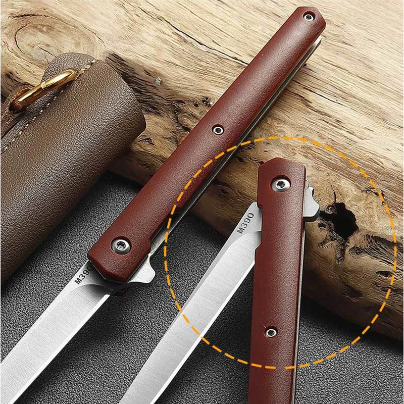 M390มีดพับ G10 Outdoor Self-Defense มีด59 HRC ความแข็งสูงพับมีด CS GO แบบพกพามีดผลไม้