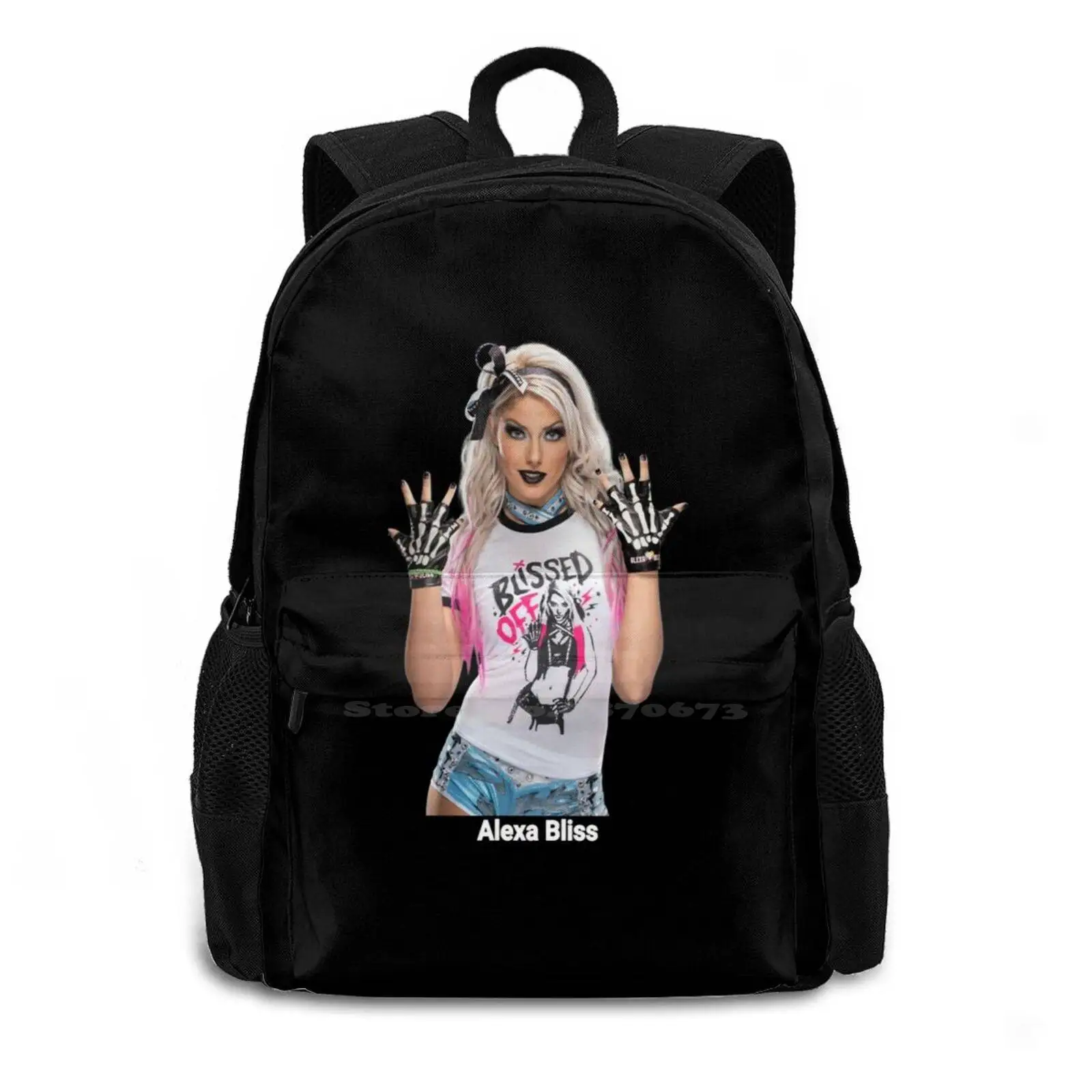 Alexa Bliss-Twisted Wrestling Fashion Travel Laptop School Backpack Bag Alexa Bliss Alexa Bliss Wrestling The Fiend Bray Wyatt