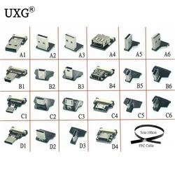 FFC Type-C Mini Micro USB Extension Ribbon Cable 90 FPV Slim Flat Soft flexible FPC charge FPV Brushless Handheld Gimbal monitor