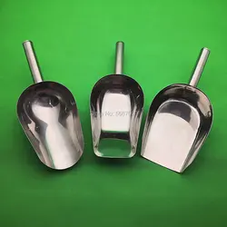 Cuchara de Uds de muestreo de acero inoxidable, 1 espátula para comida, muestreador de diferentes tamaños, pala de hielo multiusos