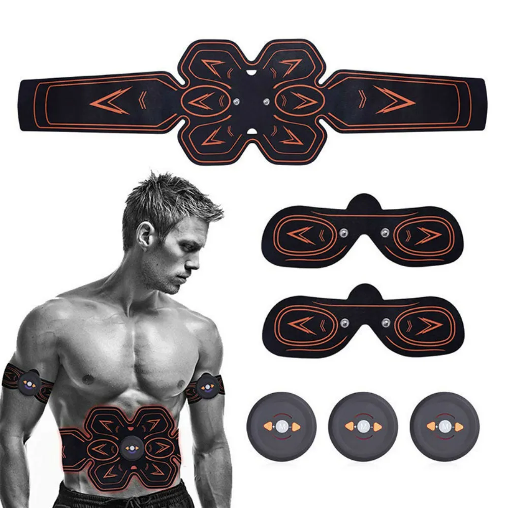 

EMS Abdomen Muscle Trainer ABS Stimulator Muscle Toner Toning Belt Home Gym Office Fitness Arm/Leg Vibration Fitness Massager