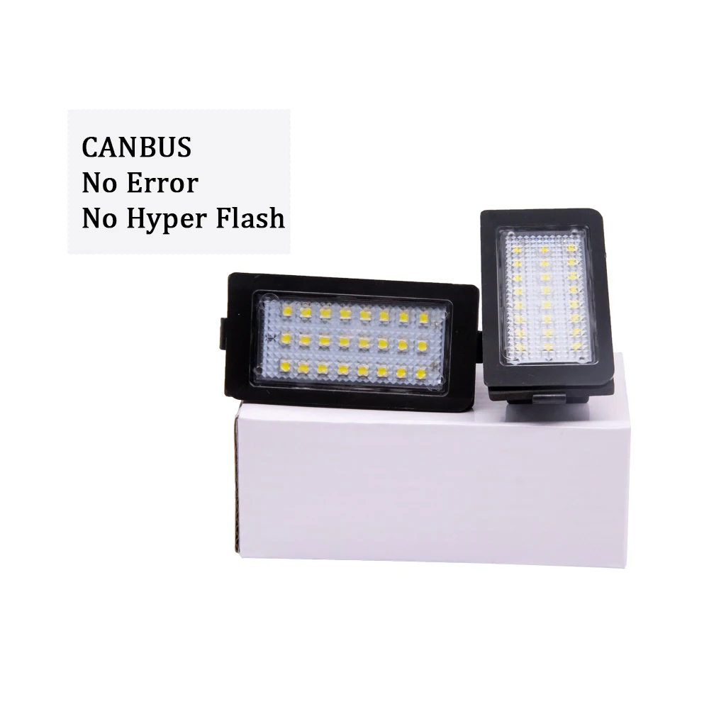 2pcs Canbus Error Free LED License Plate Light Number Lamp For BMW E38 7 series 740i 740Li 750i 750Li 1995-2001