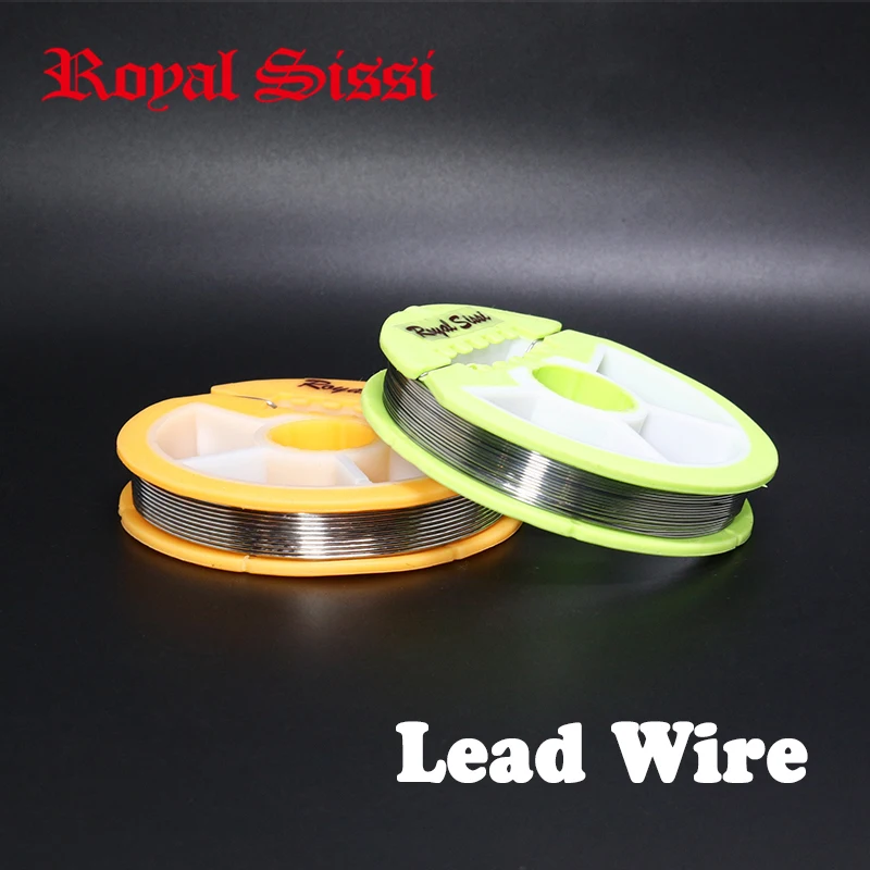 

Royal Sissi 1spool Dia 0.5mm or 0.8mm Round Lead Wires ultra soft fly tying lead wire to weight flies spooled metal wire thread