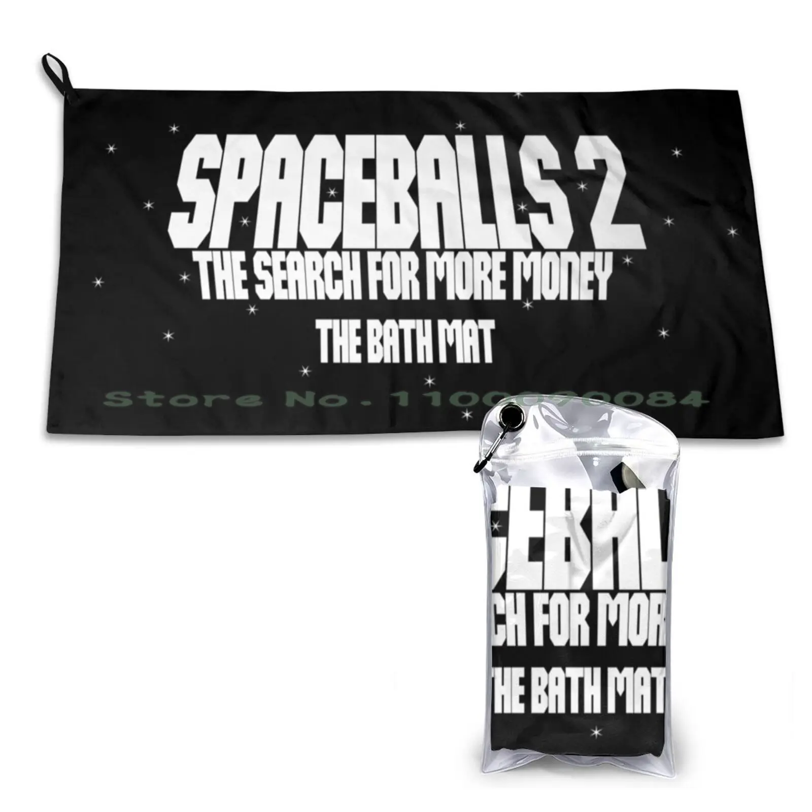 Spaceballs 2 : The Search For More Money Quick Dry Towel Gym Sports Bath Portable Spaceballs 2 Money Schwartz Parody Dark