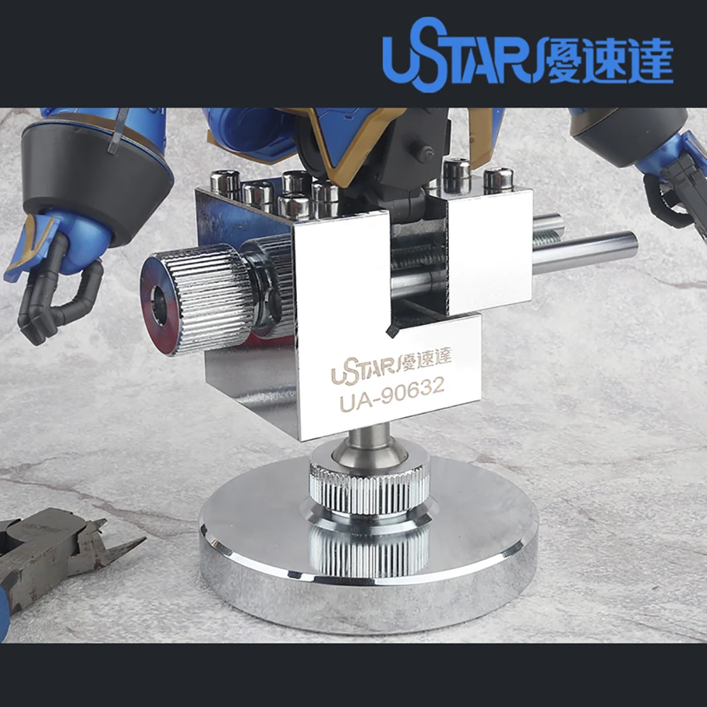 Ustar Model Precision Alloy Steel Vise Universal 360 Degrees Rotating Military Diorama DIY Modeling Tools Model Kit