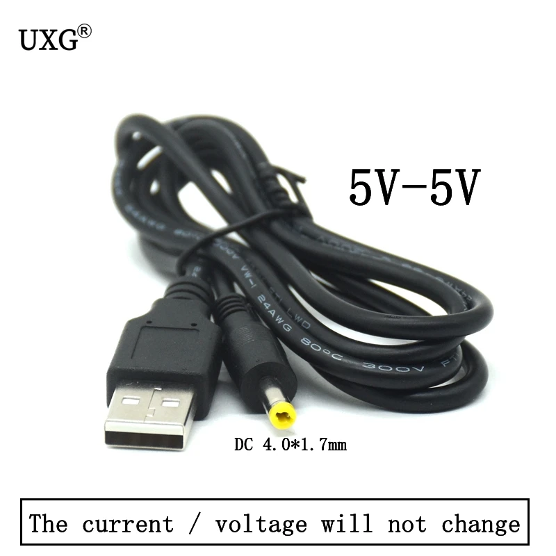 1M USB To DC 4.0 1.7mm power boost line DC 5V to DC 5V 9V 12V Step UP Module USB Converter Adapter Cable 1.7 x 4.0mm Plug Cable