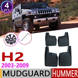 for Hummer H2 2003~2009 Front Rear Car Mudflap Fender Mud Flaps Guard Splash Flap Mudguard Accessories 2004 2005 2006 2007 2008