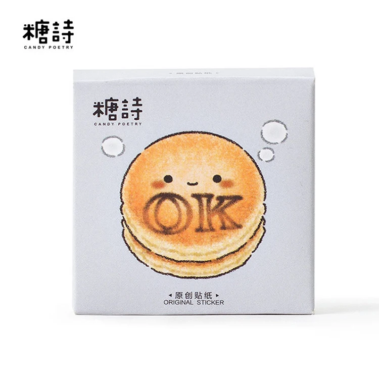 45 Pcs/lot Bread Sticker Decoration DIY Scrapbooking Sticker Stationery Kawaii Handbook Notes Decorative Stickers