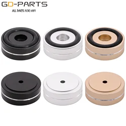 40x15mm Machined Full Aluminum Isolation Foot Stand Pad Floor Base Damper For Hifi Audio Turntable Recorder Speaker AMP Chassis