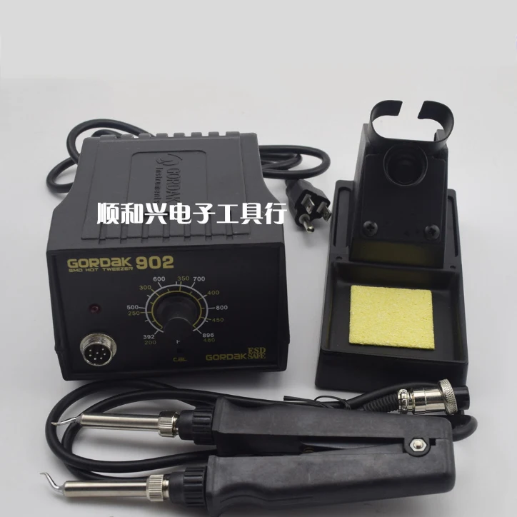 

110V/220V 75w SMD Tweezers Soldering Station Iron 902 ESD Anti-static Adjustable Temperature Control Thermostat 900M TIP