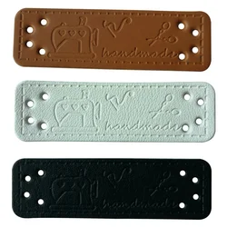 Diy Leather Sewing Accessories Hand Made Leather Labls For Jeans Wear Clothes Bags Decorative Leather Label Handmade Tag