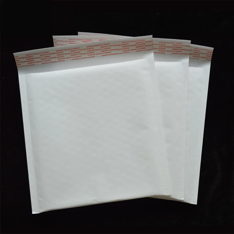 9x11cm/ 40x30cm 50pcs Small large white kraft Bubble Envelope Mailing Bags Shockproof Anti Pressure Packaging Courier Bags