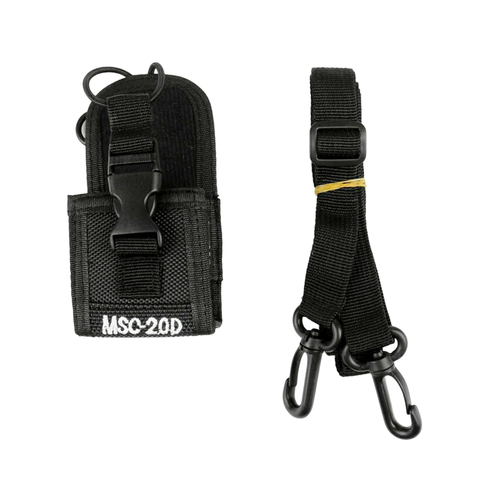 MSC-20D PTT Multi-Function Radio Holder Case Pouch Bag with Sling Radio Two Way Radio Walkie Talkie Nylon Holster Accessories