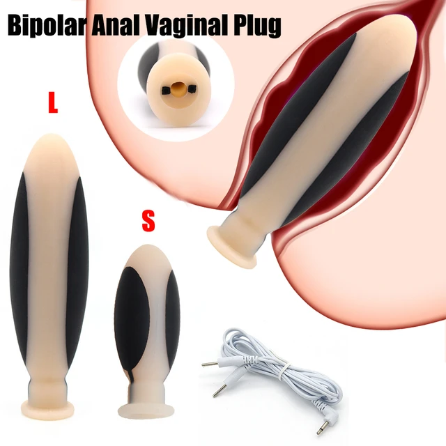 Electro Shock Anal Vagina Plug Sex Toys For Men Women Masturbator  