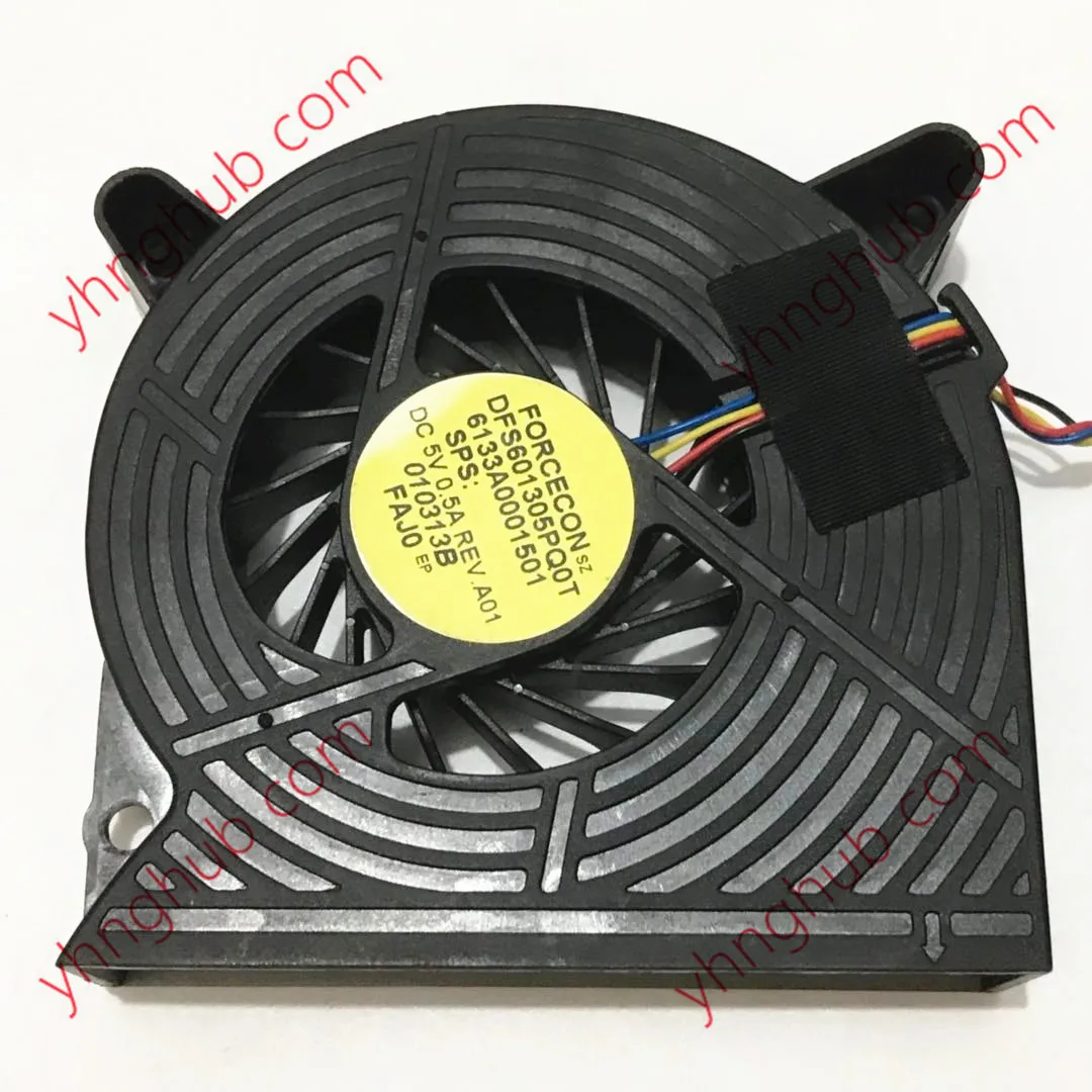 Forcecon DFS601305PQ0T FAJ0 6133A0001501 DC 5V 0.5A 4-Wire Server Cooling Fan