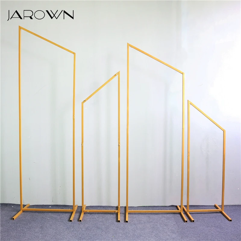 

JAROWN Wedding Wrought Iron Screen Decoration Wedding Stage Background Decoration Geometric Square Arch Props Flower Stand