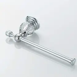 Gold Silver Polished Toilet Paper Holder Zinc alloy Bathroom Roll Paper Accessory Wall Mount Crystal Toilet Tissue Paper Holder