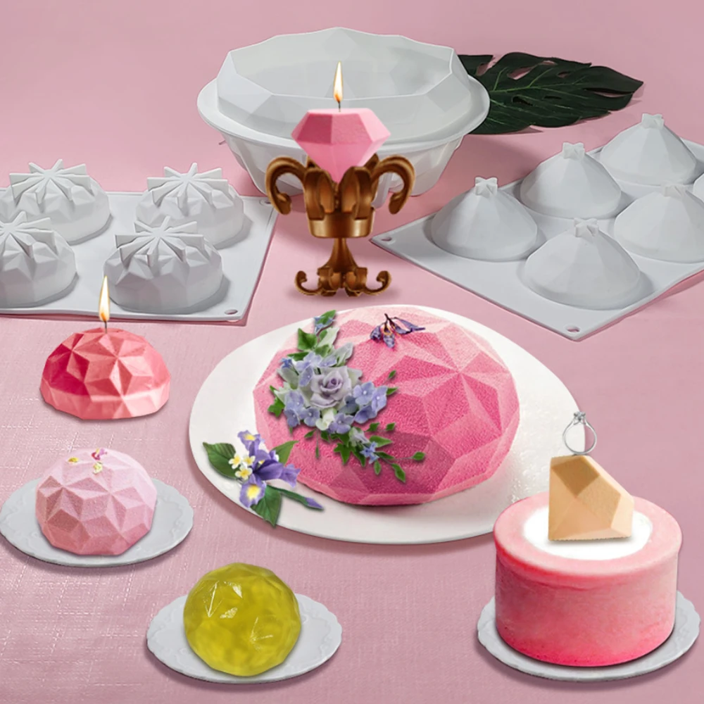 

Силиконовые формочки для выпечки, силиконовые, с 3d-кристаллами