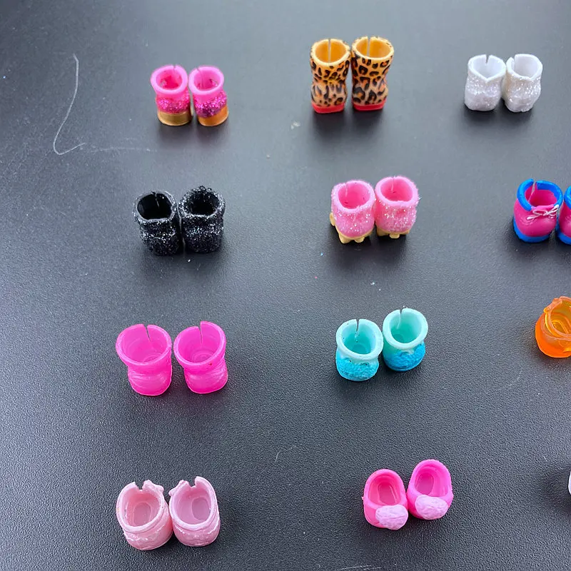 6 pairs dolls Original Shoes Accessories Dress Suit for LOLs 8 cm Big Sister Dolls Kid Gift Toys