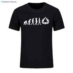 Fashion Evolution of Buddha T Shirt Funny Buddhism Men Cotton Short Sleeve T Shirts Cool Printed T-shirt Men's Tee Summer Tops
