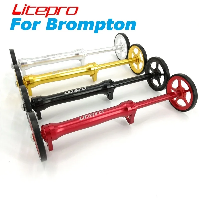 Litepro Easy Wheel & Extension Rod do tylnego bagażnika Brompton Easywheel Telescopic Rod