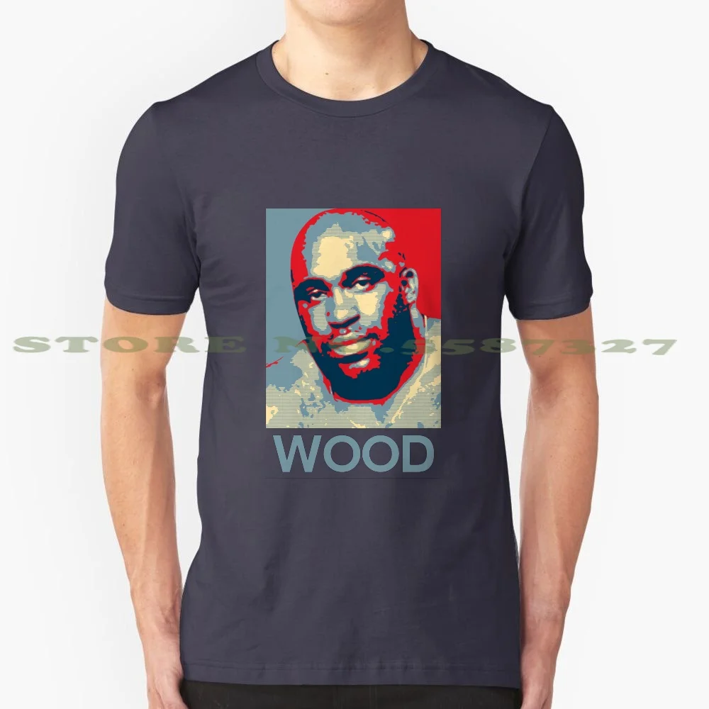 Wood 100% Pure Cotton T-Shirt Barry Wood Big Black Huge Dick Cock Bed Meme Guy Prank Conceited Confused Enormous Jacked