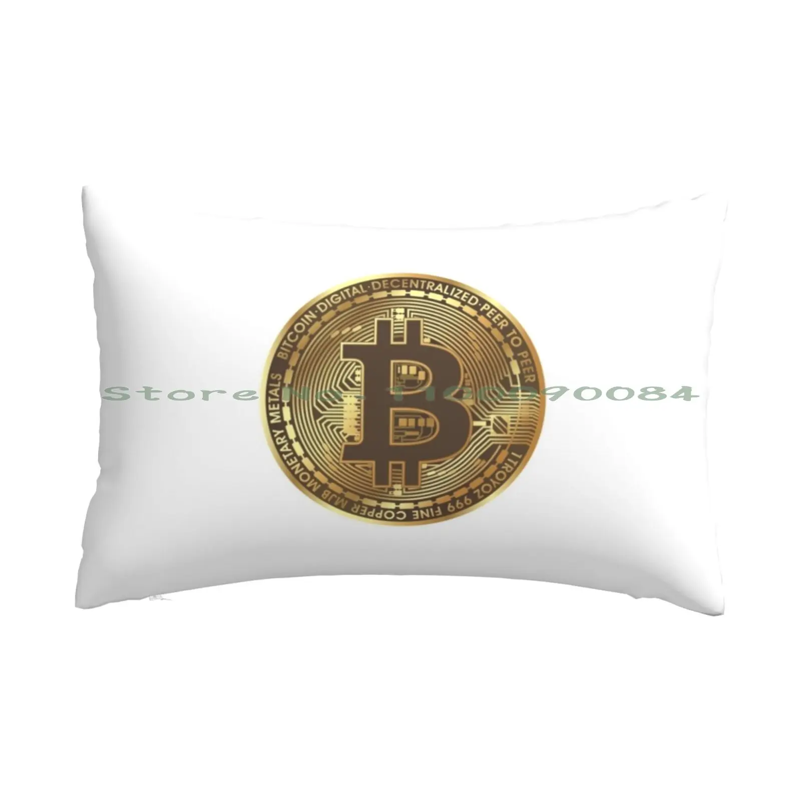 Bitcoin Pillow Case 20x30 50*75 Sofa Bedroom Cats Soot Sprite Soot Spirit Black Cat Cat Toy Silly Spoof Pastel Cute Kawaii