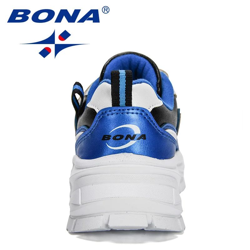 BONA 2021 New Designers Fashion Sneaker Kids Trendy Sport Shoes Children Light Running  Shoes Jogging Footwear Teens Comfortable