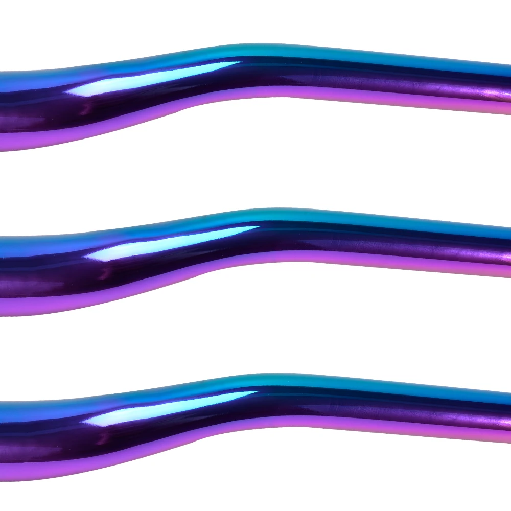 Colorful MTB Bicycle Rise Handlebar Aluminum Alloy Rainbow Racing Bike Handlebar 8° Backsweep AM XC DH 31.8*750mm Cycling Parts