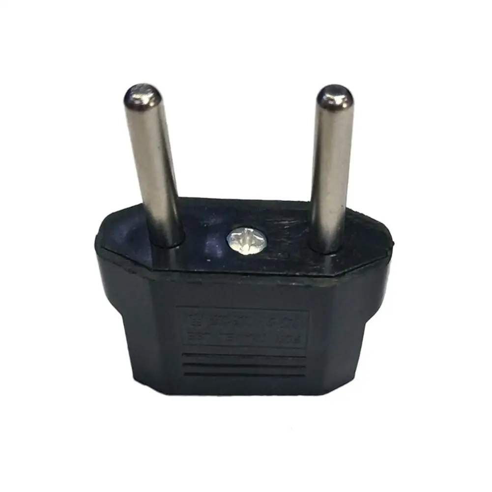 Convertidor de corriente de enchufe de EE. UU. A UE, adaptador de viaje de Pin redondo, 5 unidades por lote