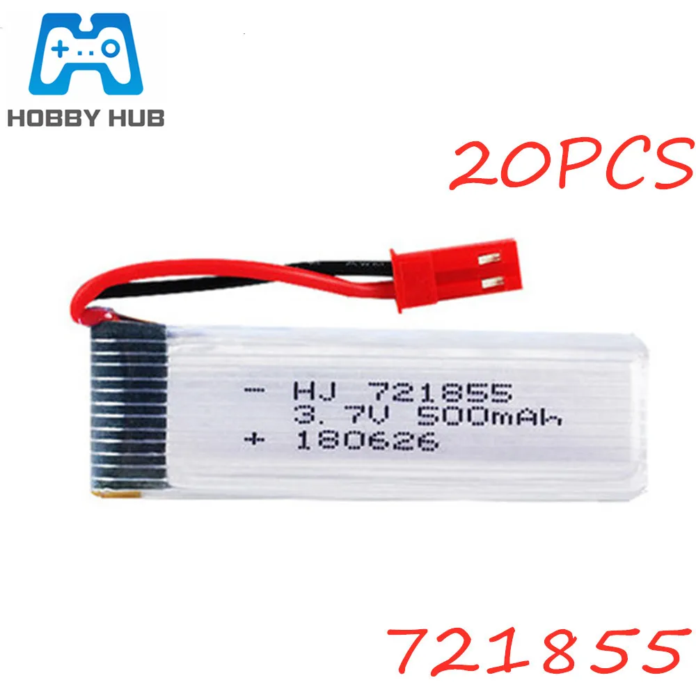 

3.7V 500mAh Lipo Battery For WLtoys V929 V949 V959 V977 V212 V22 Udi U815A U818A U819A H07 H37 RC Drone Battery 3.7V 721855