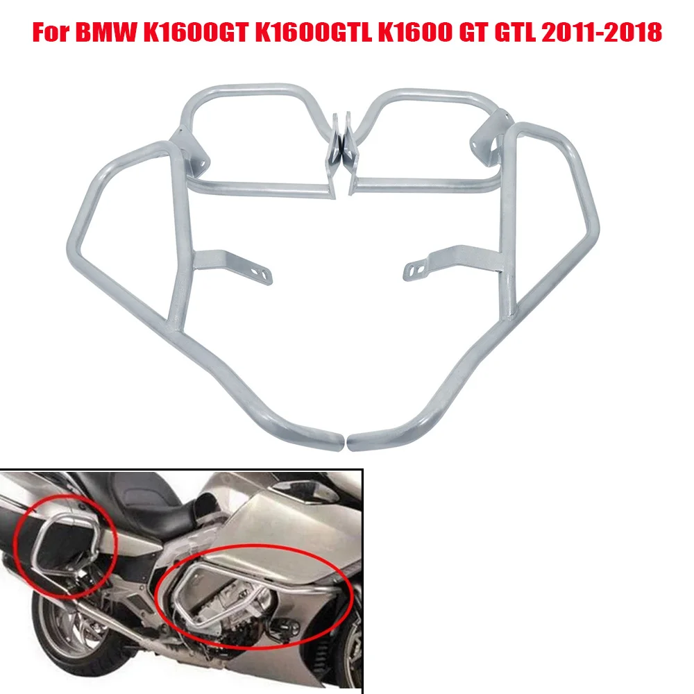 For BMW K1600GT Crash Bar K1600GTL K1600 GT GTL 2011-2023 Engine Guard Saddlebag Side Box Protective Frame Bumper Stunt Cage