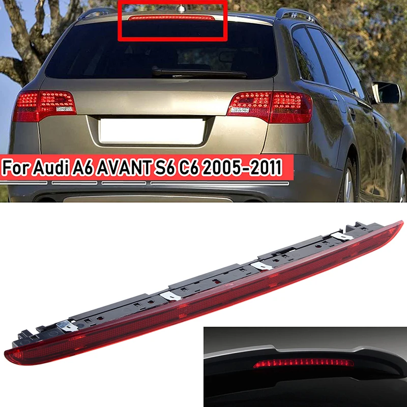 Rhyming LED High Mount Brake Lights Rear 3rd Third Tail Stop Signal Lamp Fit For Audi A6 AVANT S6 C6 2005-2011 Car Accessories