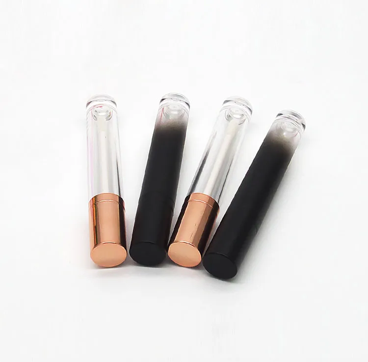 

30pcs empty round black lip gloss tube 6ml lipgloss tube container with thick wall